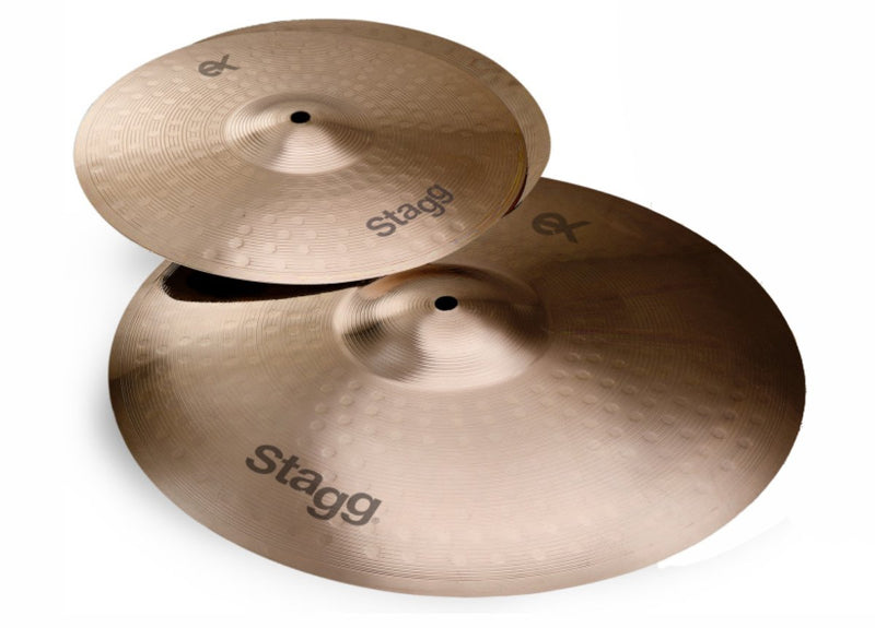 Stagg B8 Bronze Cymbal Set w. 13-Inch Hi-Hats& 16-Inch Crash Cymbal - EXA SET