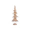 Rustic Bronze Metal Cut Out Tree Décor (Set of 6)