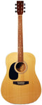 J Reynolds Left-Handed Dreadnought Acoustic Guitar - Natural - JR70L