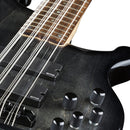 Dean Guitars Rhapsody 12 String Bass Guitar - Trans Black - RH12 TBK