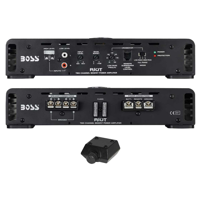 Boss Audio Riot Series Class A/B 2 Channel Amplifier 900W RMS/1200W MAX R6002