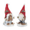 Winter Gnome on Skis Figurine (Set of 2)