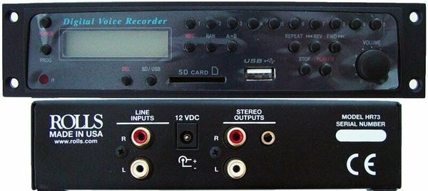 Rolls HR73 Digital MP3 Recorder/Player - Manufacturer Refurbished