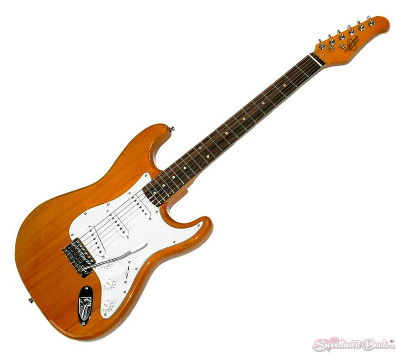 Oscar Schmidt OS-300-NH 6 String Double Cutaway Electric Guitar - Natural