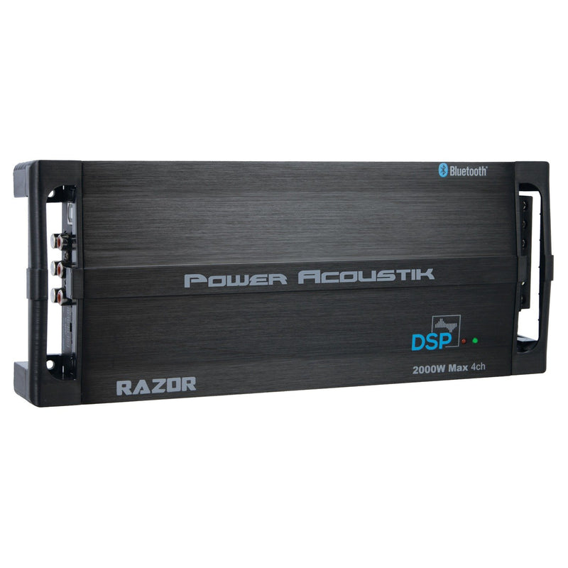 Power Acoustik RZ4-2000DSP Razor Series Class D Amp w/DSP & Bluetooth 2000W 4ch