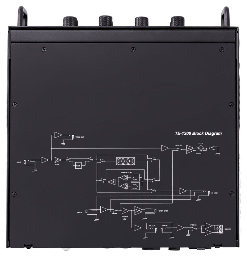 Peavey Trace Elliot TE-1200 Bass Amp Head - 1200W RMS, 4-Band EQ