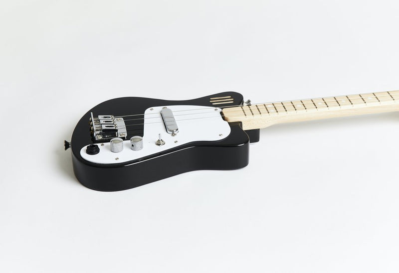 Loog Mini Electric 3 String Electric Guitar w/ Built-in Amp - Black - LGMIEK