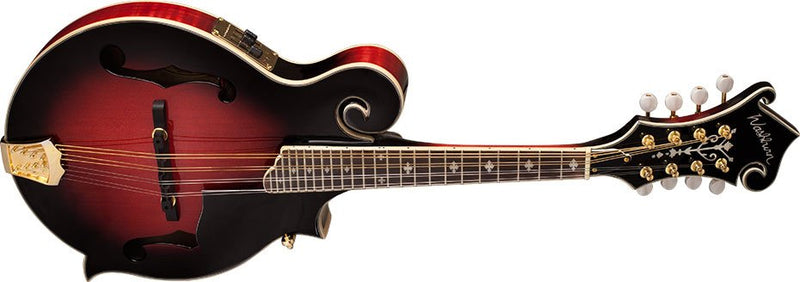 Washburn Florentine Electric Mandolin w/MC92 Case - Wine Red - M3SWETWRK