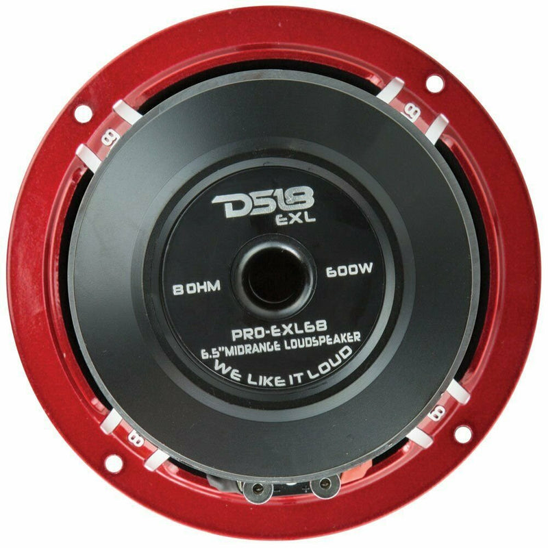 DS18 PRO-EXL68 6.5" 600W Max 8 Ohms Midrange Ferrite Car Loudspeaker