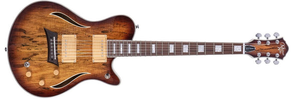Michael Kelly Hybrid Special Electric Guitar - Spalted Maple Burst - MKHSSSBPYZ