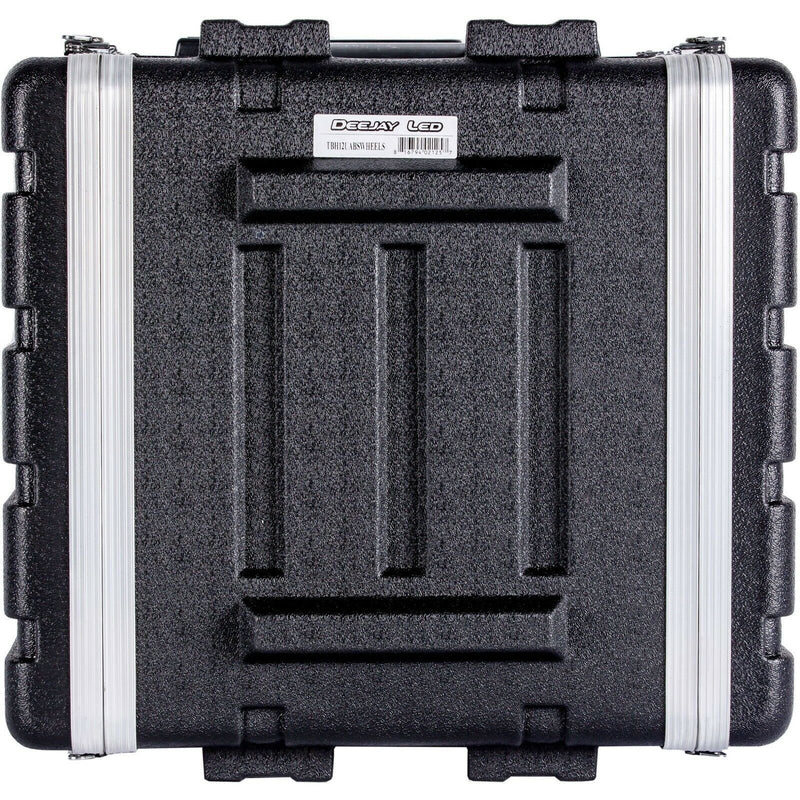 DeeJay LED 12 RU ABS Flight Case with Locking Wheels