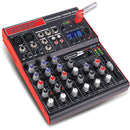 Jammin Pro StudioMix 1002 FX 10-Channel Mixer with USB Player Recorder