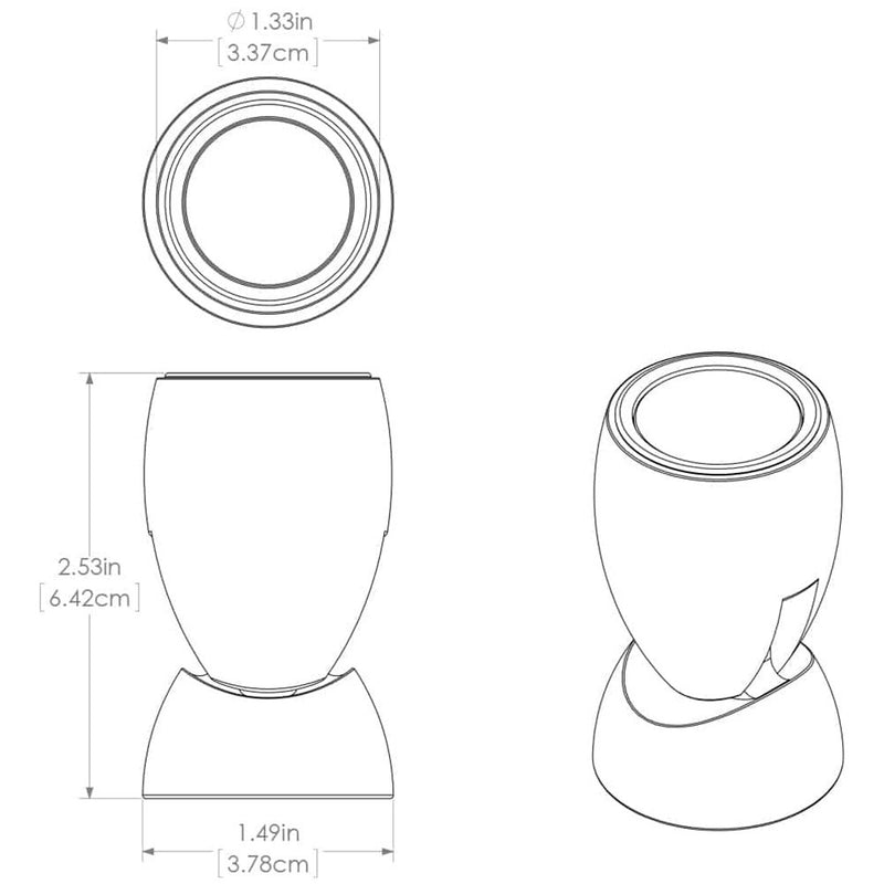 Lumitec GAI2 General Area Illumination2 Light Brushed Finish Warm White Dimming