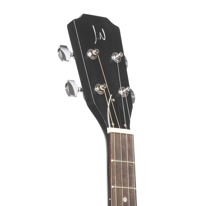 JN Guitars Acoustic Electric 4-String Cigar Box Guitar w/ Gig Bag - Cask Coal