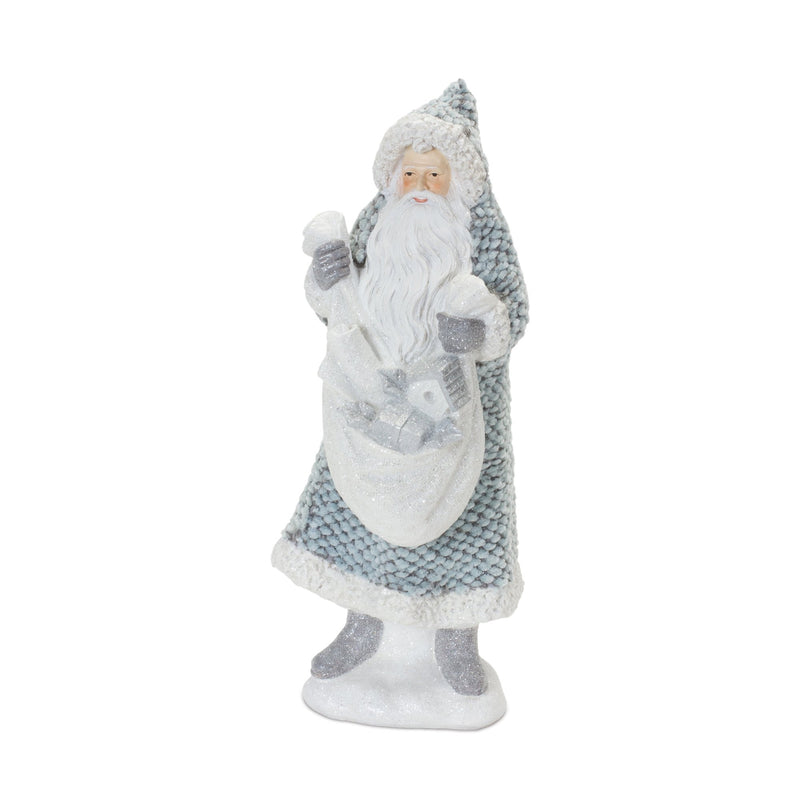 Santa with Sweater Coat Figurine (Set of 2)
