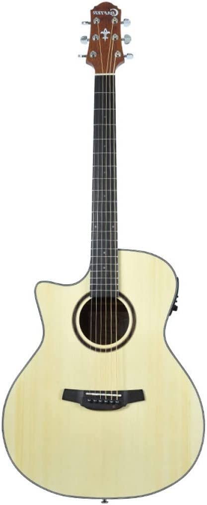 Crafter Silver Series Left Hand Cutaway 100 Dreadnought Acoustic-Electric Guitar
