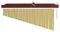 Tycoon 36 Gold Chimes with Brown Finish Wood Bar - TIM-36GBR