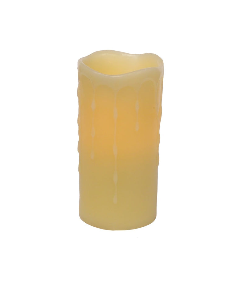 LED Dripping Wax Pillar Candles with Remote (Set of 4)