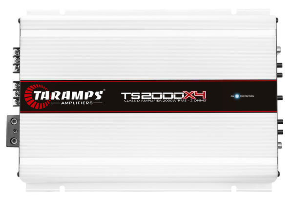 Taramps 4 Channel 2000 Watt RMS Car Audio Amplifier w/ Bass Boost - TS 2000X4