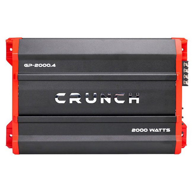 Crunch Ground Pounder Amplifier 2 ch x 1000 Watts Max @ 4 Ohms Bridged GP-2000.4