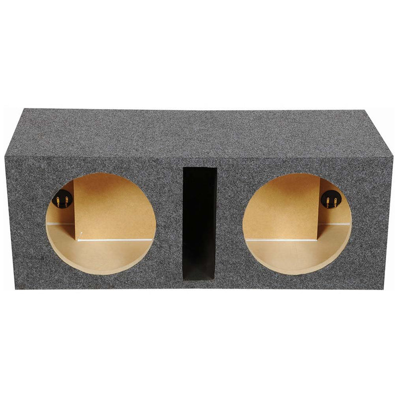 Qbomb Empty Woofer Box Dual 10" MDF Vented Bass Box QHD210V