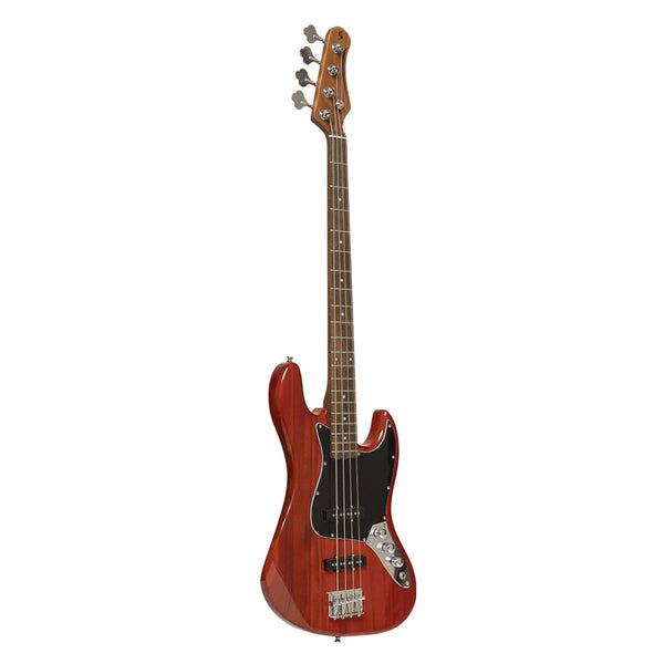 Stagg Standard "J" Electric Bass Guitar - Fiesta Red - SBJ-30 STF RED