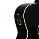 Stagg Cutaway Acoustic Electric Auditorium Guitar - Black - SA35 ACE-BK