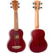 Flight Coral Soprano Ukulele with Gig Bag - Red - NUS380