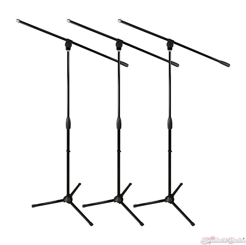 Ultimate Support MC-40B 3-PACK Microphone Stand w/ Three-way Adjustable Boom Arm