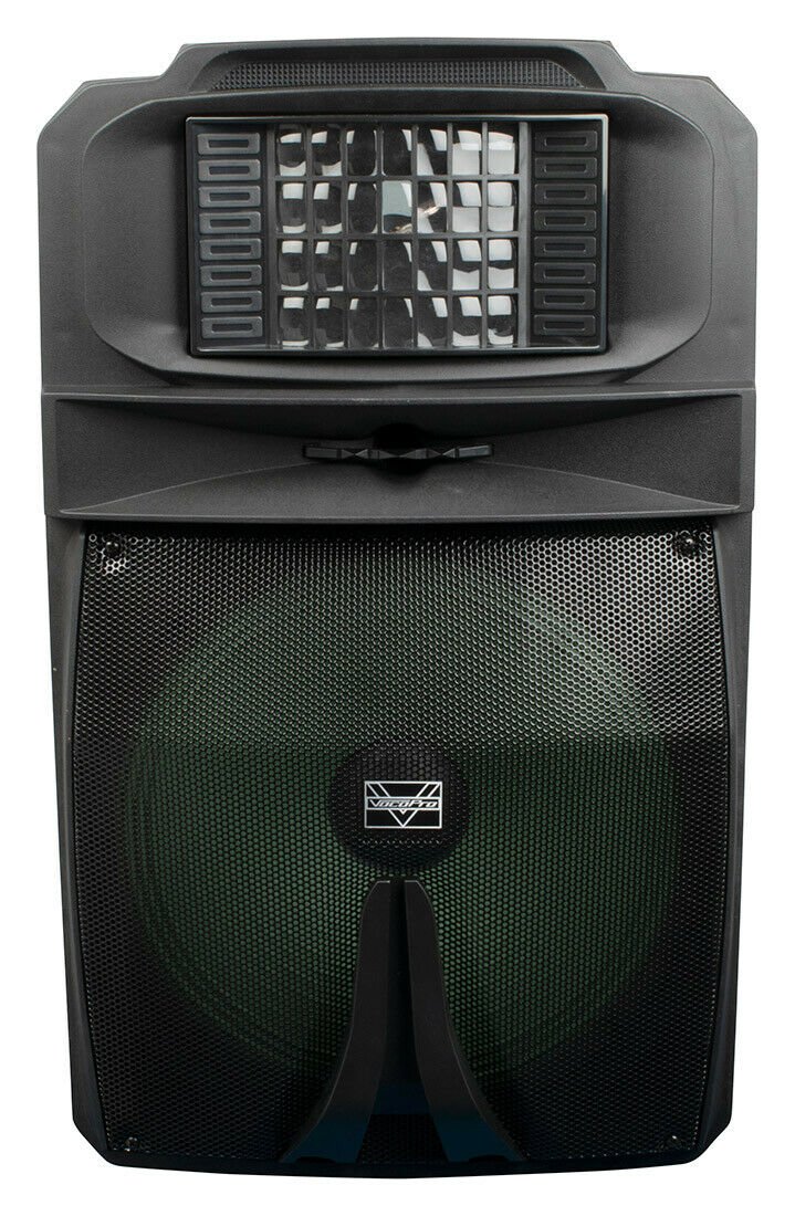 VocoPro 15" Powered DJ/Karaoke Speaker w/ RGB Derby Light - Karaoke-Thunder-1500