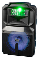 VocoPro 12" Powered Dj/Karaoke Speaker w/RGB Derby Light - Karaoke-Thunder-1200
