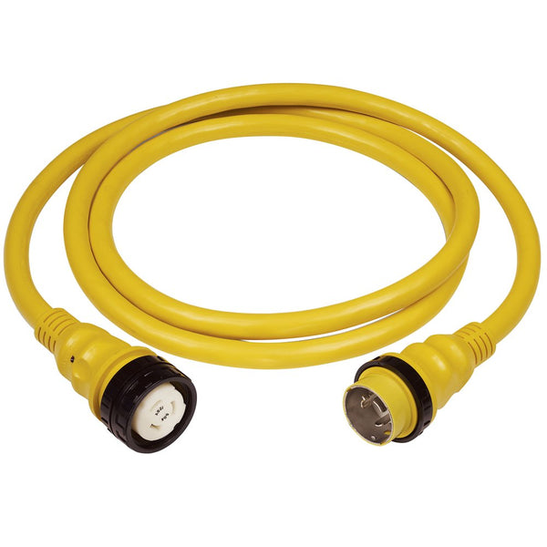 Marinco 50A 125V Shore Power Cable - 50' - Yellow