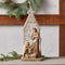 Holy Family Nativity Arch with Gold Accents 19.25"H