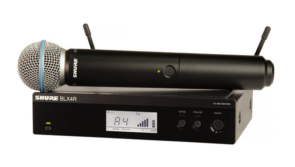 Shure BLX24R/B58-H10 Wireless Vocal Rack Mount Set w/ Beta 58A H10 Band