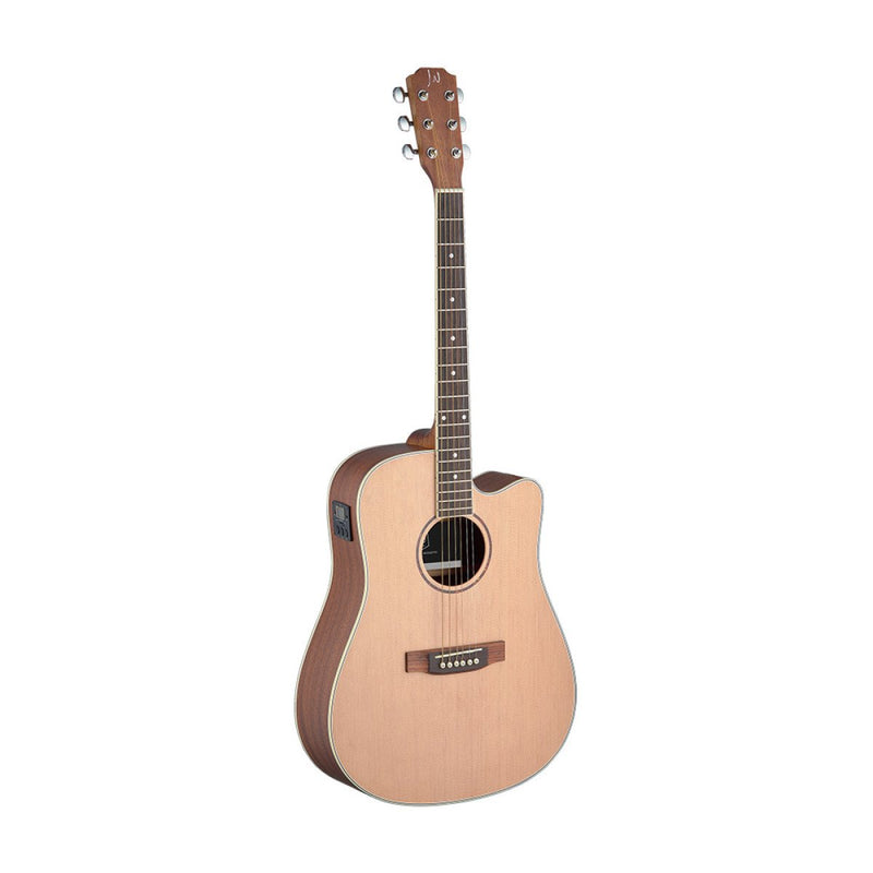 JN Guitars Asyla 4/4 Dreadnought Acoustic Electric Guitar - Natural - ASY-DCE