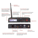 Nady 100-Channel UHF Wireless Lavalier Microphone System - U-1100 LT