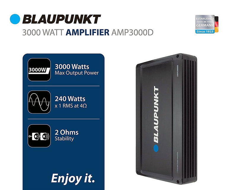 Blaupunkt 3000 Watts Monoblock Amplifier - AMP3000D