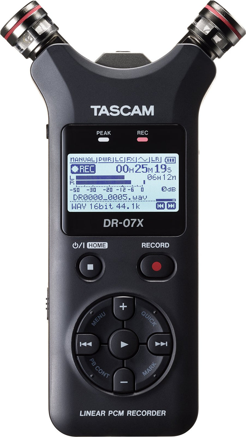 Tascam Stereo Handheld Digital Audio Recorder & USB Audio Interface - DR-07X