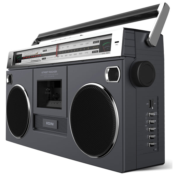 Ion Street Rocker Retro Boombox with Bluetooth® / Cassette / Radio / USB
