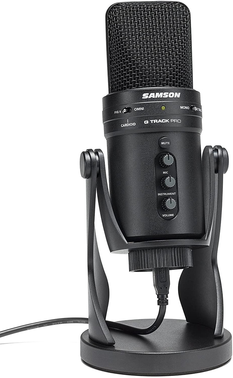 Samson G-Track Professional USB Microphone with Audio Interface - SAGM1UPRO