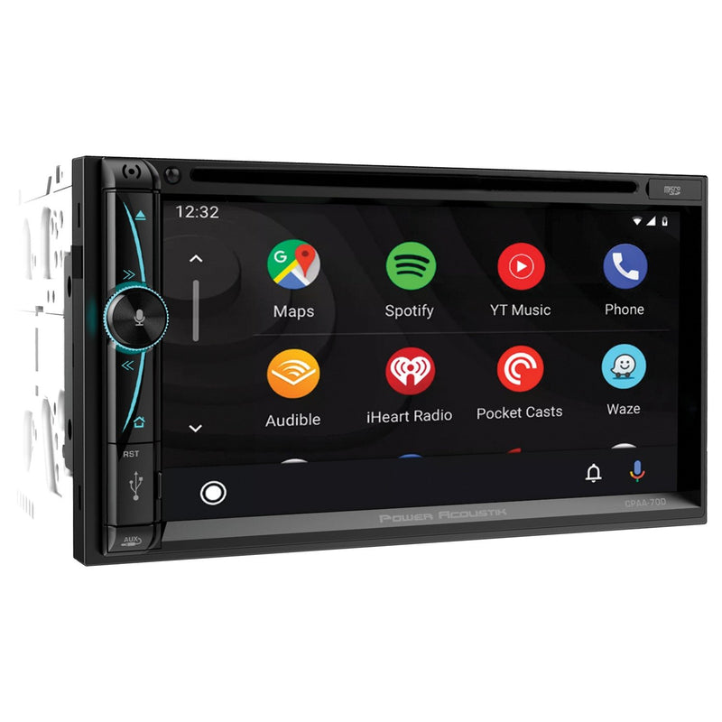 Power Acoustik CPAA-70D 7-In. Double-DIN DVD Receiver w/ Bluetooth
