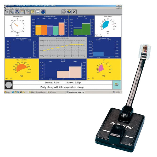 Davis WeatherLink® Windows - Serial Port f/Vantage Vue & Pro2 Series 6510SER