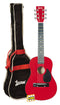 Lauren 30" Acoustic Guitar Package w/ Gig Bag - Red - LAPKMRD