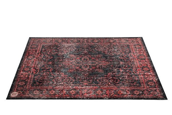 Drum N Base Black Red 6' x 5.25’ Vintage Persian Style Stage Rug - VP185-RBL
