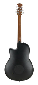 Ovation Celebrity Elite Mid-Depth Cutaway Acoustic Electric Guitar - Black