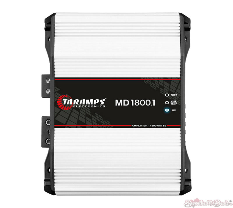 Taramps MD 1800.1 1 Ohm 1800 Watts Class D Full Range Mono Car Amplifier