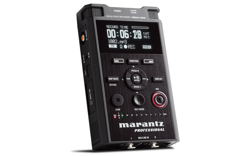 Marantz Handheld Solid State Recorder w/ Mic & File Encryption - PMD661MKIII