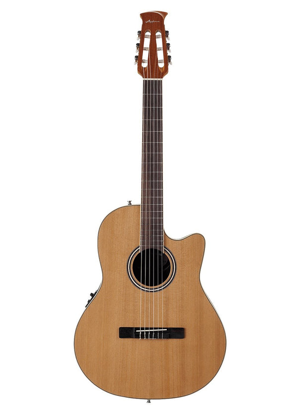 Ovation Applause Mid Depth Acoustic Electric Guitar - Natural - AB24CII-CED