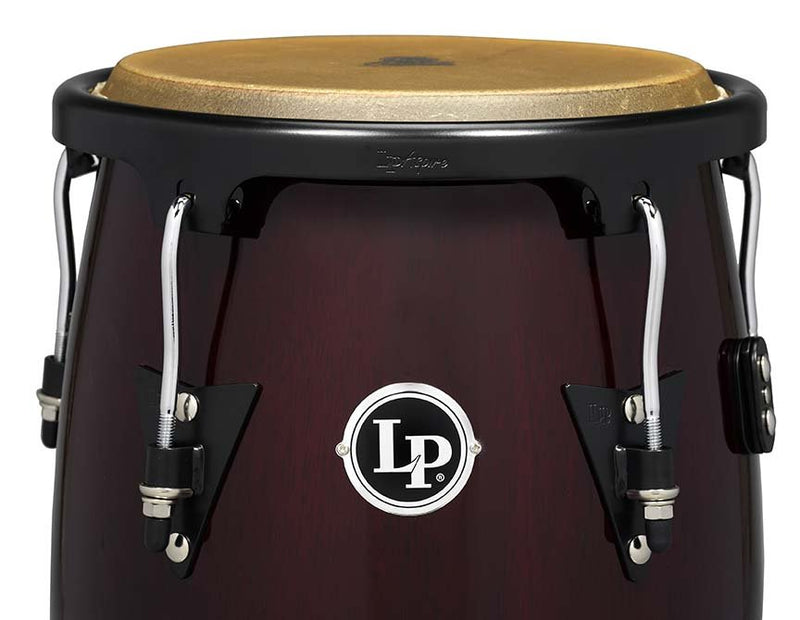 LP Aspire 11” & 12” Conga Set with Double Stand - Dark Wood - LPA647-DW