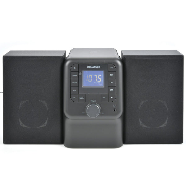 SYLVANIA  Bluetooth Micro System w/ FM Radio & CD Player Black SRCD2732BT-BLACK